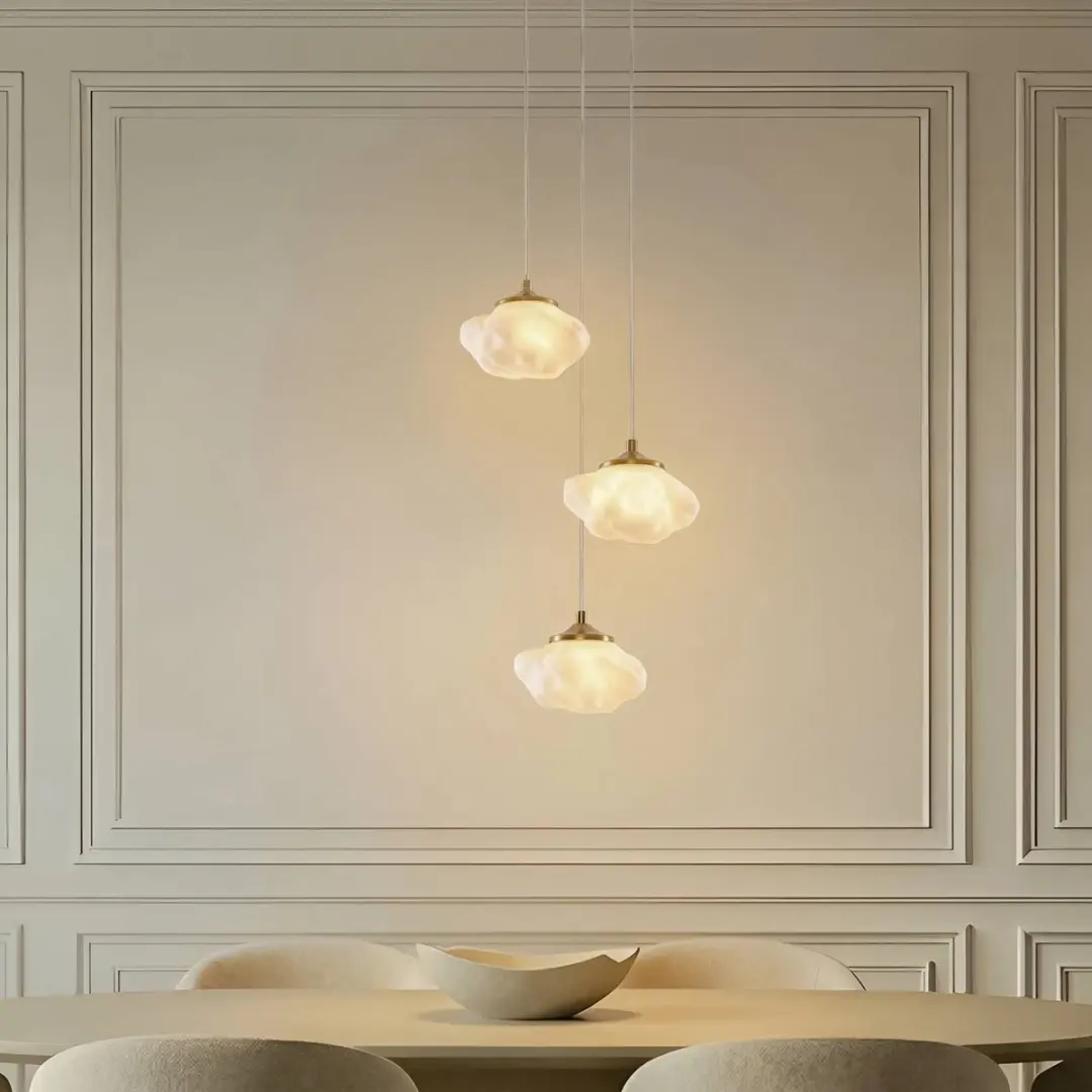 Lindby Hanglamp 3-lichts G9 - Wit/Messing