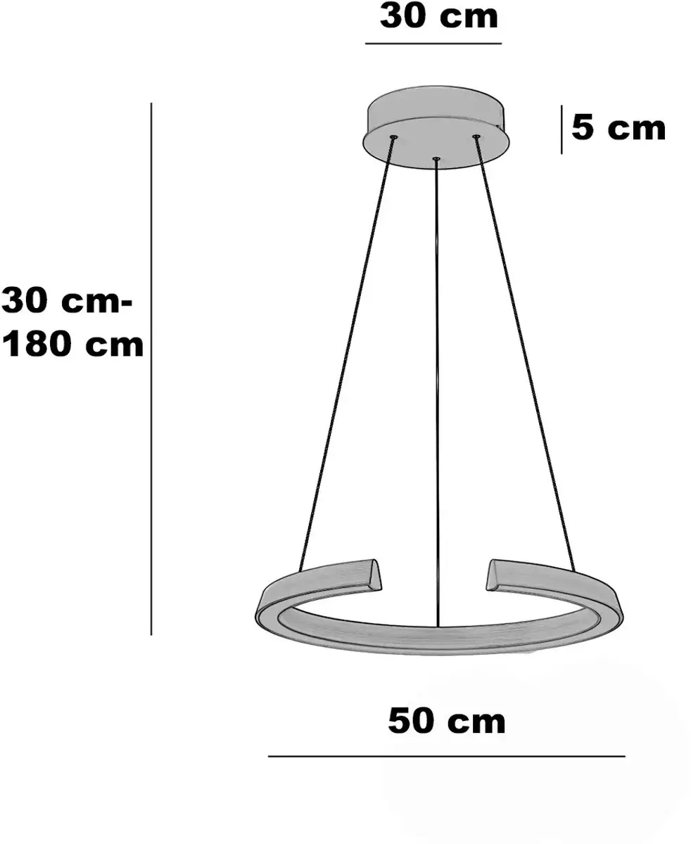 Freelight Hanglamp Cavallo Ø50cm - Brons/Goud