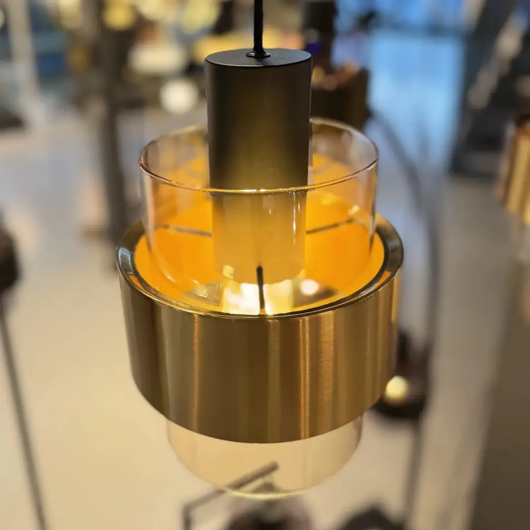Freelight Hanglamp Chiasso 3 Lichts Ø35cm - Zwart/Goud