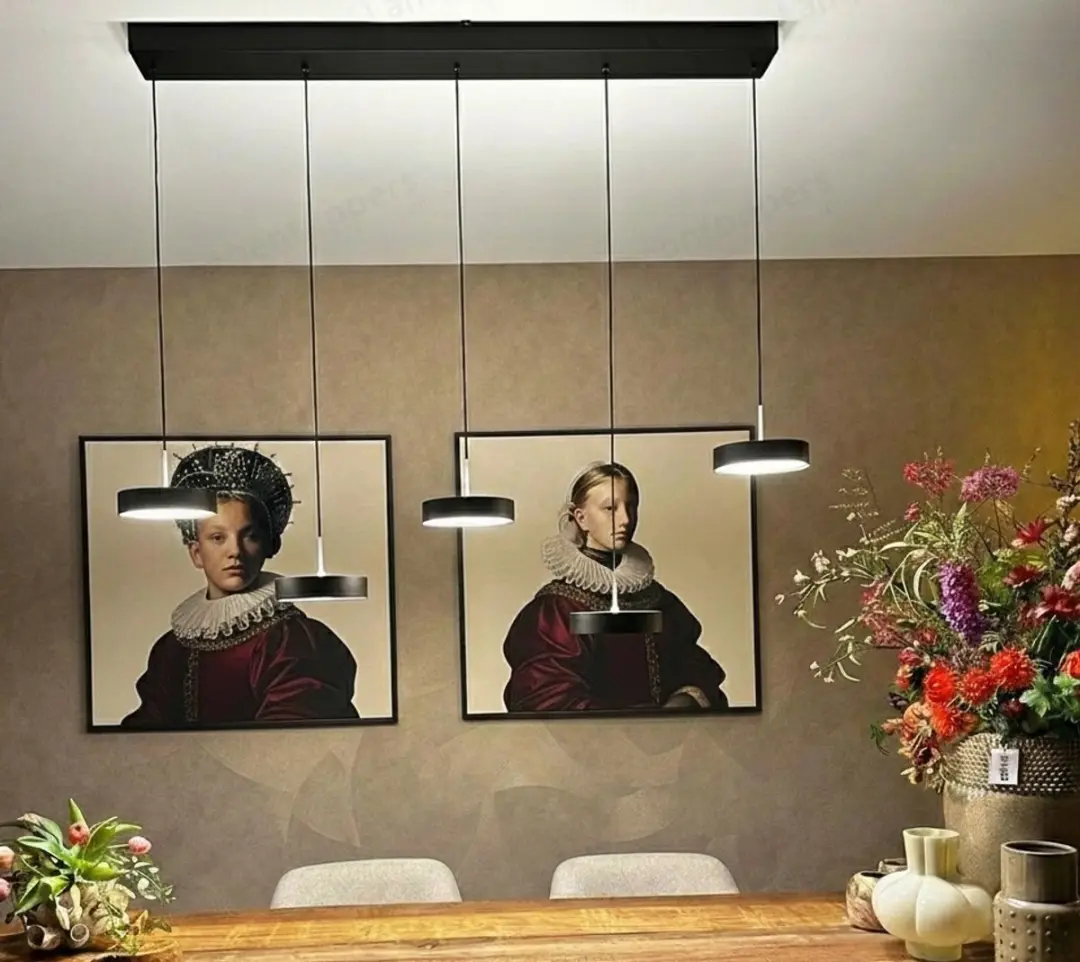 Freelight Hanglamp Alieno 5 - 120cm Zwart