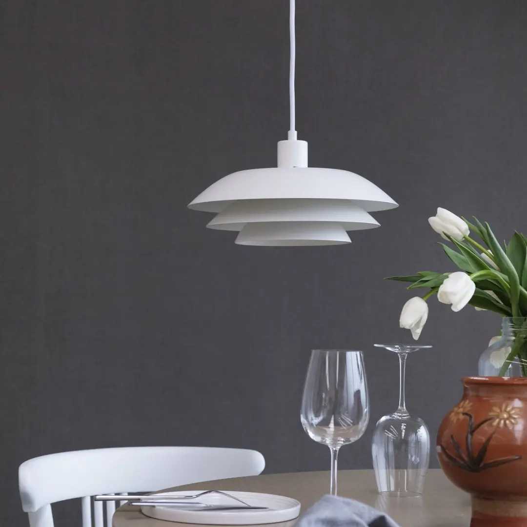 Dyberg Larsen DL31 Hanglamp 60W - Matwit - Ø31cm