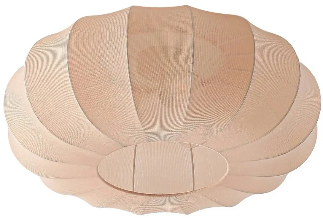 Lindby Plafondlamp 3-Lichts Textiel Metaal 60cm - Beige