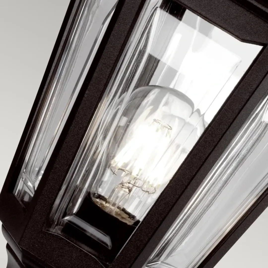 Elstead Mini LED Tuin Pilaar Kinsale E27 60W - Zwart