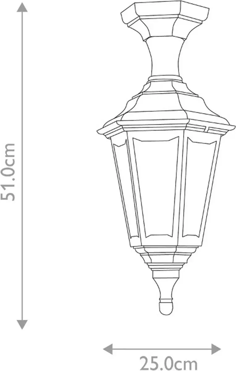 Elstead Mini LED Tuin Pilaar Kinsale E27 60W - Zwart