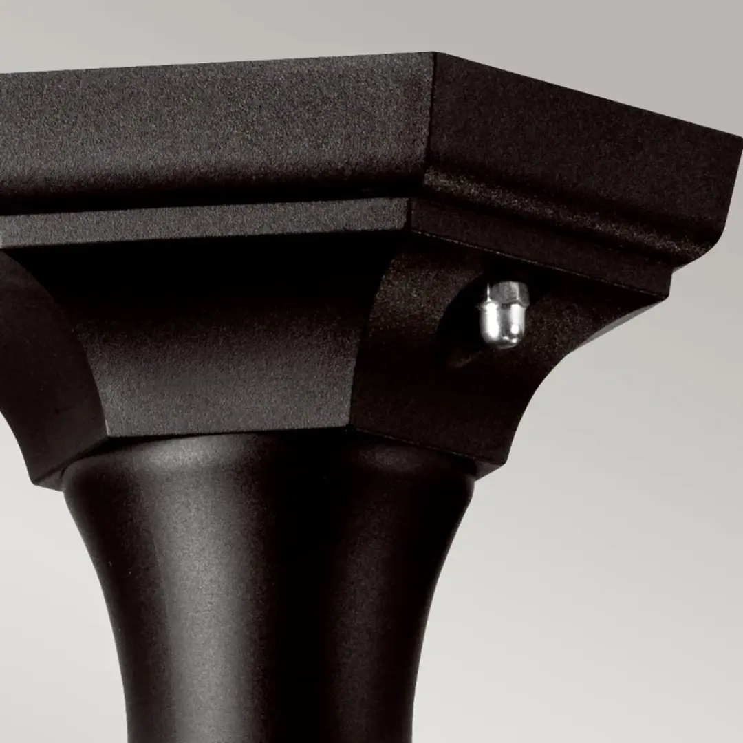 Elstead Mini LED Tuin Pilaar Kinsale E27 60W - Zwart