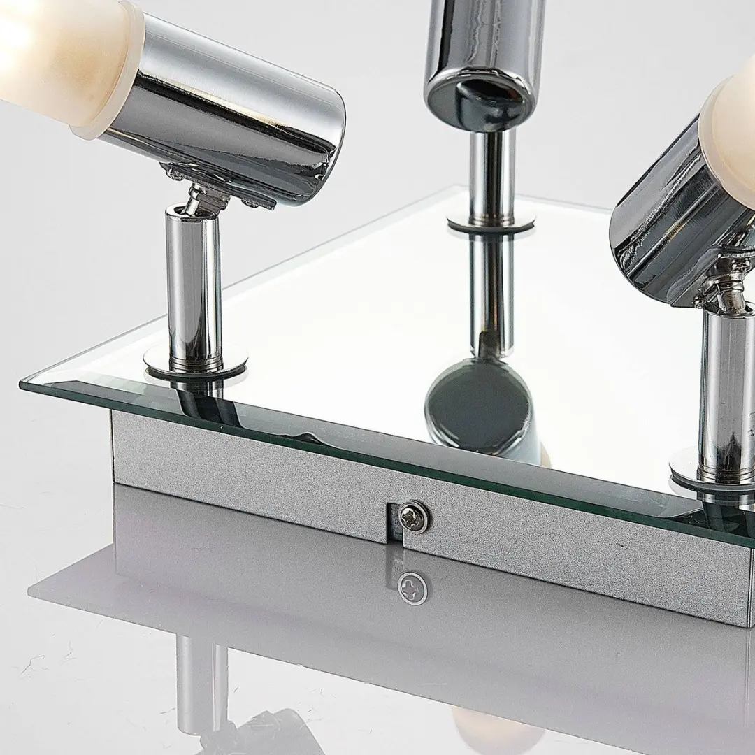 Lindby Plafondlamp Badkamer 4x G9 8W - Chroom/Wit