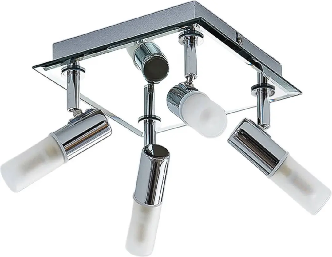 Lindby Plafondlamp Badkamer 4x G9 8W - Chroom/Wit