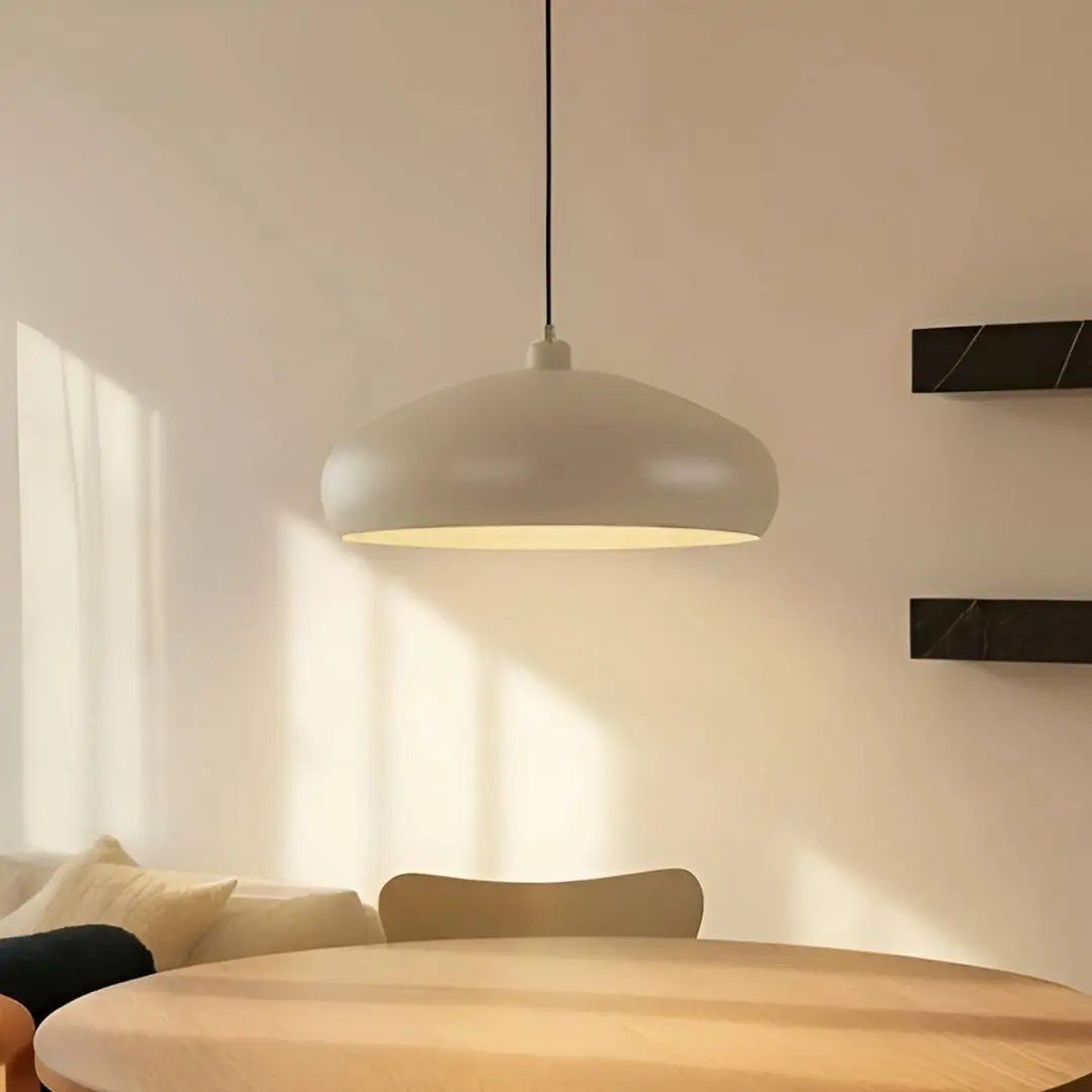 Lindby Hanglamp IJzer 1 Licht E27 - 15W - Beige