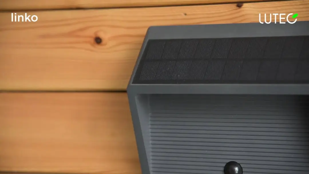 Lutec Linko Solar Wandlamp 11.5W - Antraciet