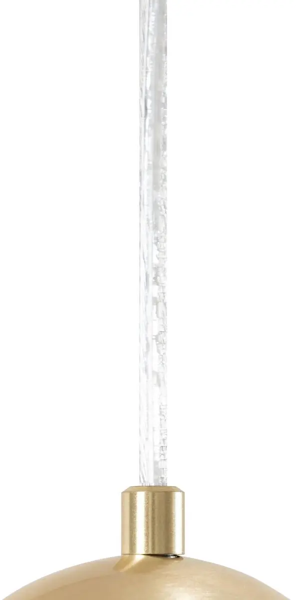 Lucande Hanglamp 4-Lichts Glas Messing - G9 8W - Wit/Messing