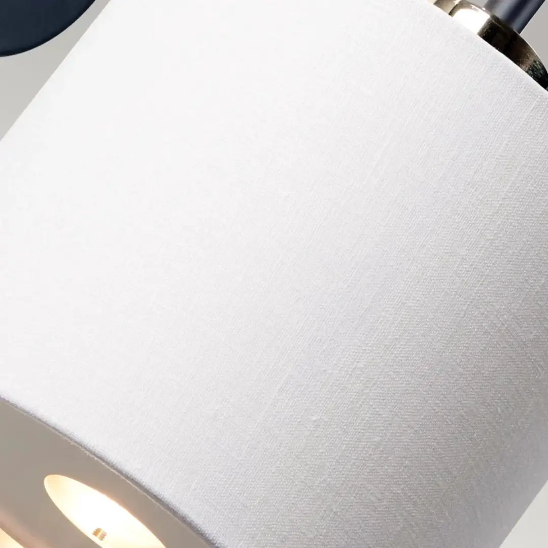 Elstead LED Wandlamp Balance E27 40W - Zwart/Polished Nickel