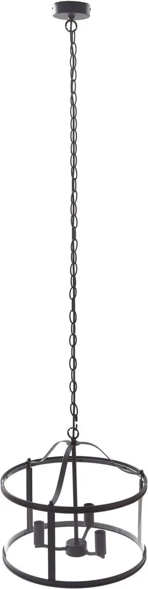 Lucande Hanglamp 3-Lichts E14 - Zwart/Transparant