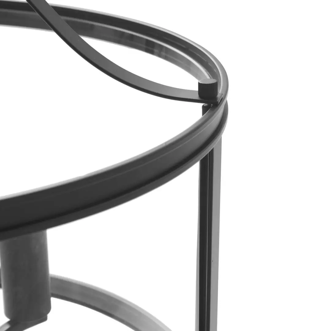 Lucande Hanglamp 3-Lichts E14 - Zwart/Transparant