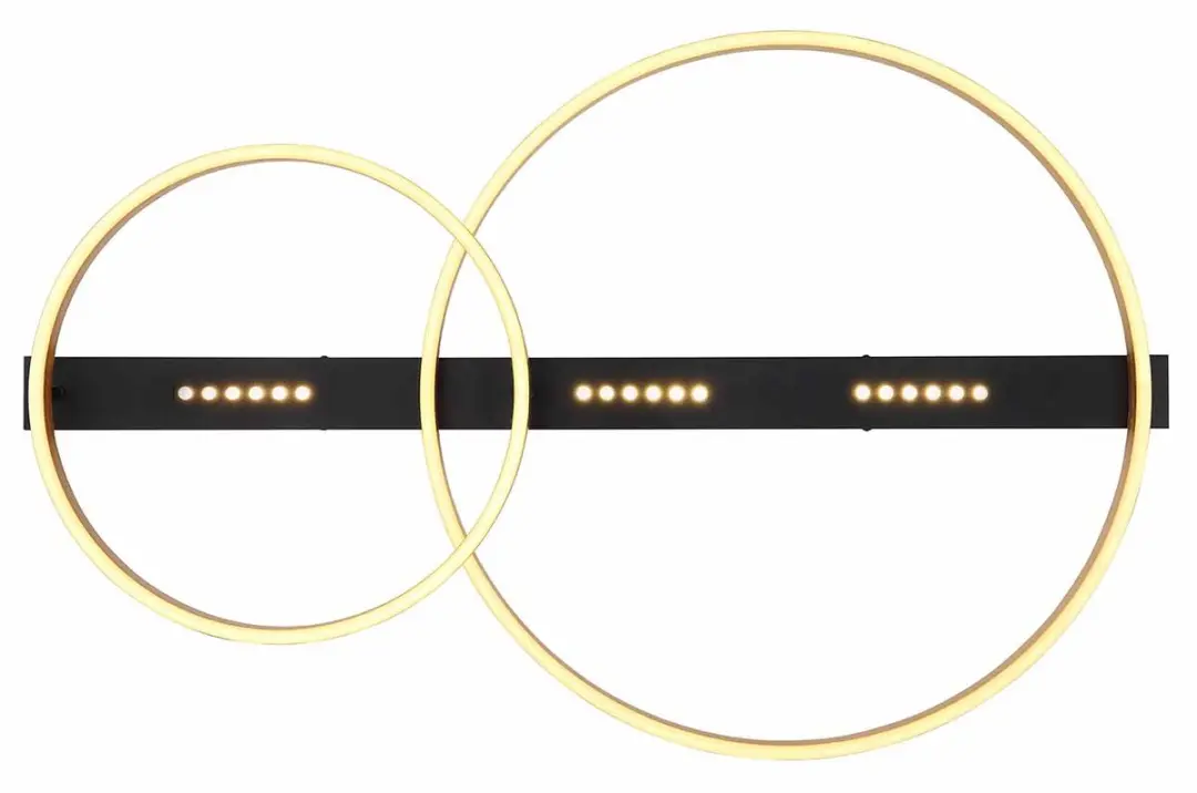 Globo Luffy Plafondlamp 59cm - Zwart - LED