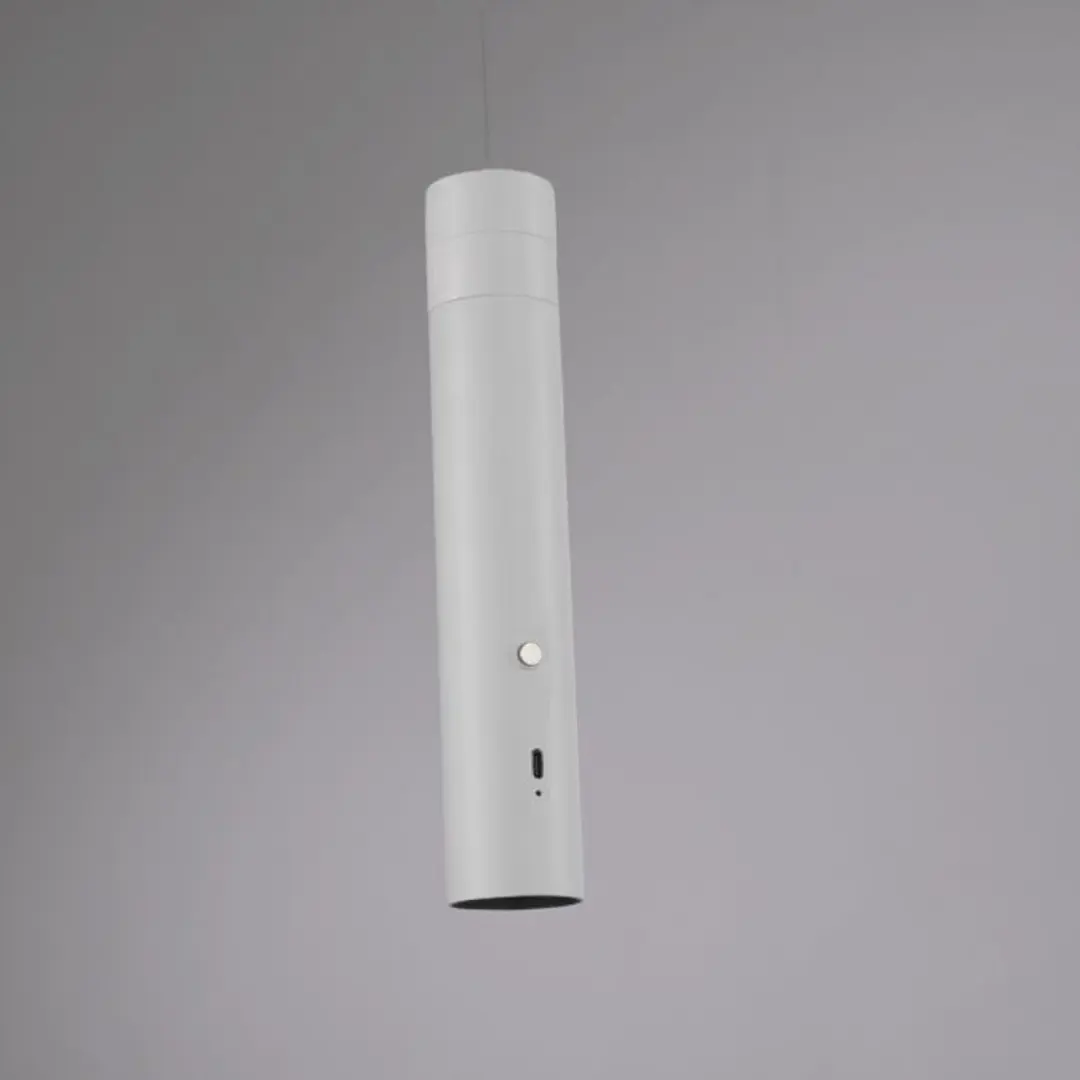 Just Light Oplaadbare Hanglamp Attach Wit - 3000K - USB-C - Ø4cm
