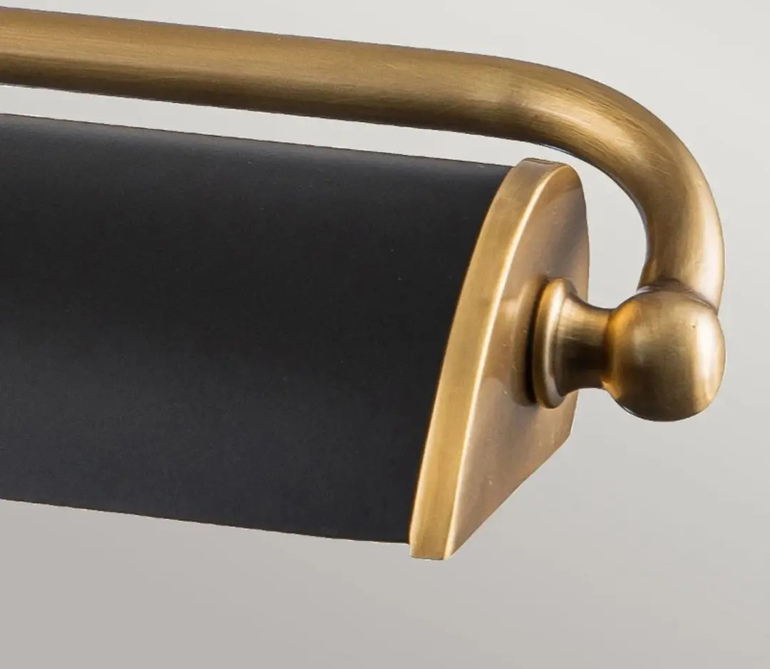 Elstead Winchfield LED Schilderijverlichting - 4x E14 40W - Dimbaar - Aged Brass & Matte Black