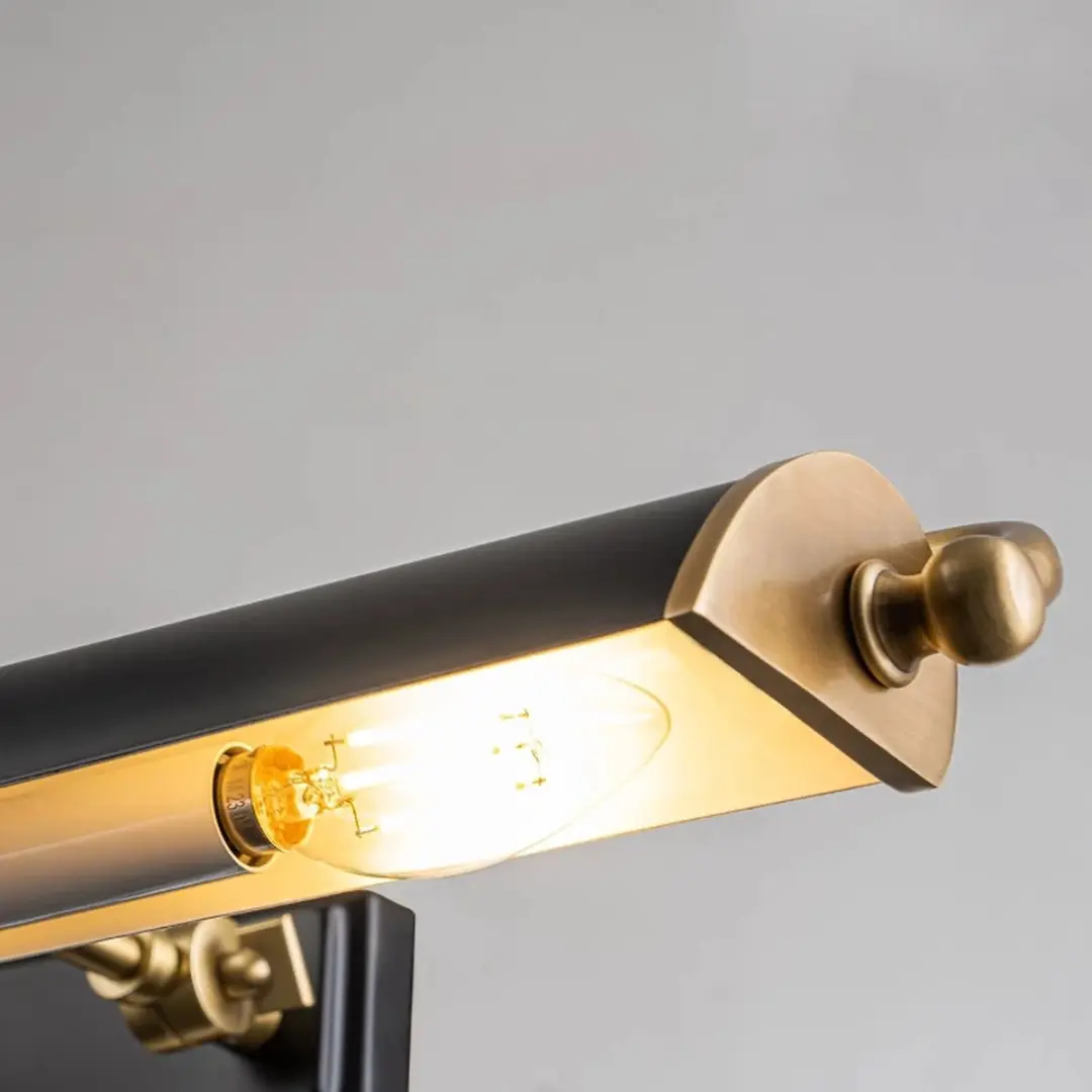 Elstead Winchfield LED Schilderijverlichting - 4x E14 40W - Dimbaar - Aged Brass & Matte Black