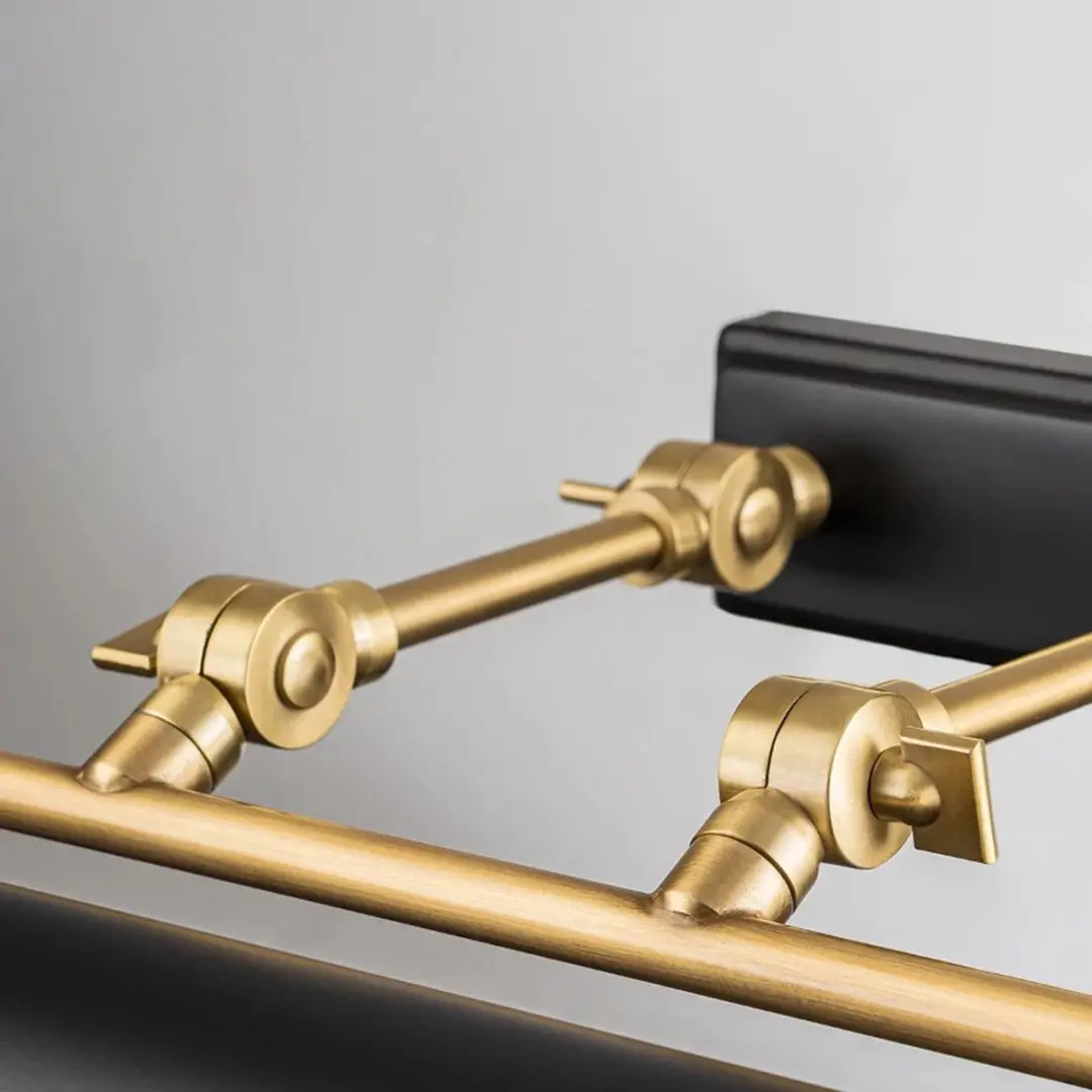 Elstead Winchfield LED Schilderijverlichting - 4x E14 40W - Dimbaar - Aged Brass & Matte Black