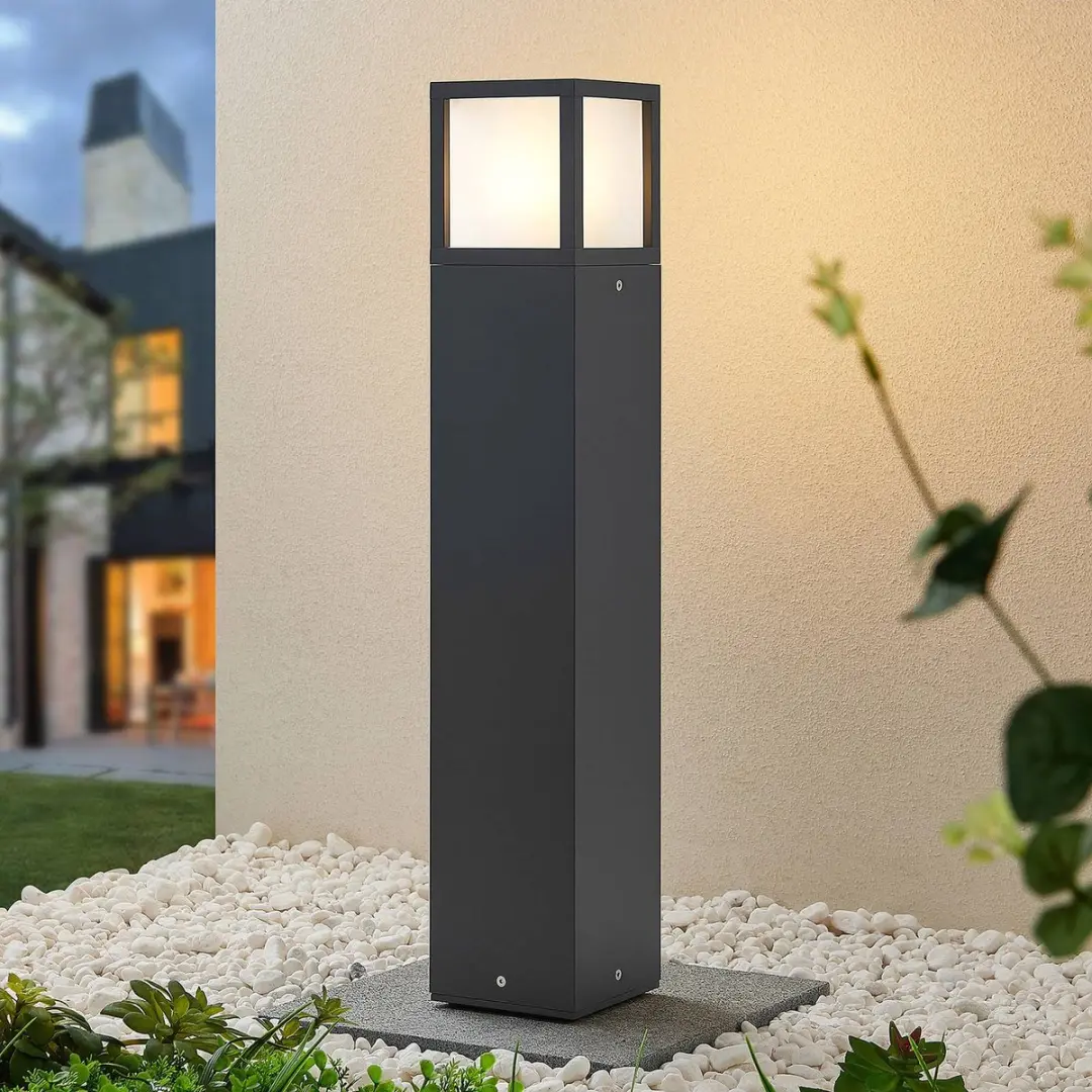 Lucande Tuinpadverlichting E27 - 15W - Donkergrijs