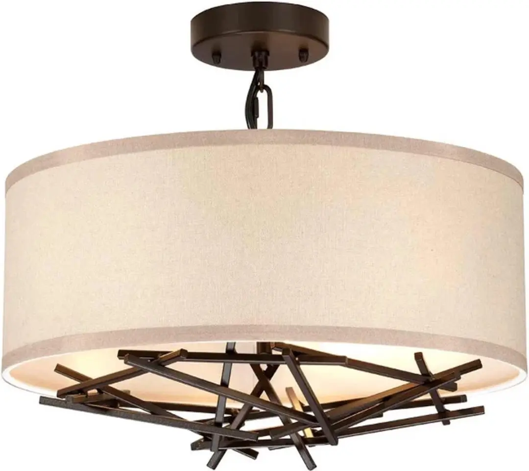 Elstead Lighting Taiko LED Hanglamp 3xE27 60W - Dimbaar - Ø40cm