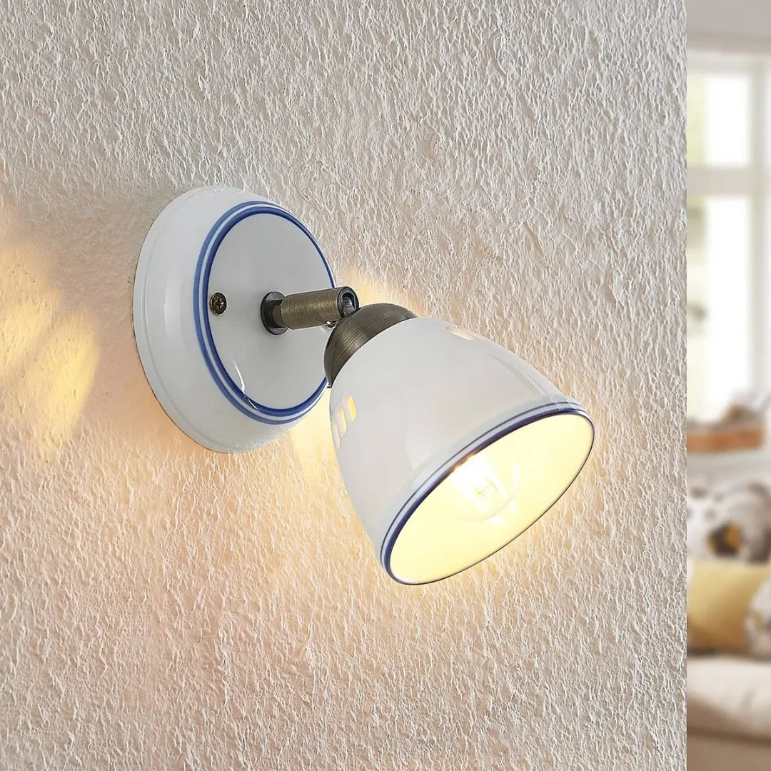 Lindby Buitenspot 1 Licht E14 Keramiek Metaal