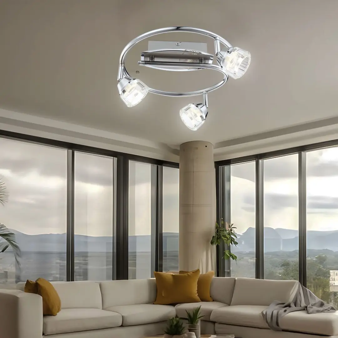 Globo 56179-3 LED Plafondspot - 4W - 4200K - Chroom - afbeelding 6 van 6