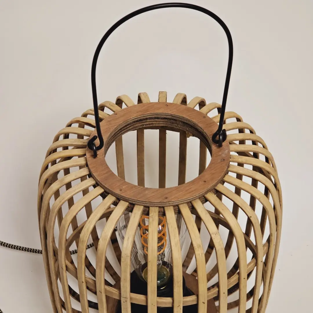 Freelight Treccia Tafellamp - Ø22cm - Hout