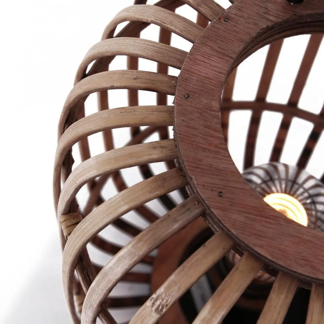Freelight Treccia Tafellamp - Ø22cm - Hout