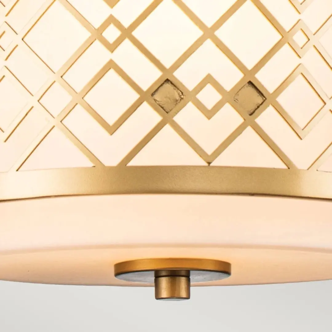 Elstead LED Hanglamp Ziggy E27 40W - Dimbaar - Lacquered Gold