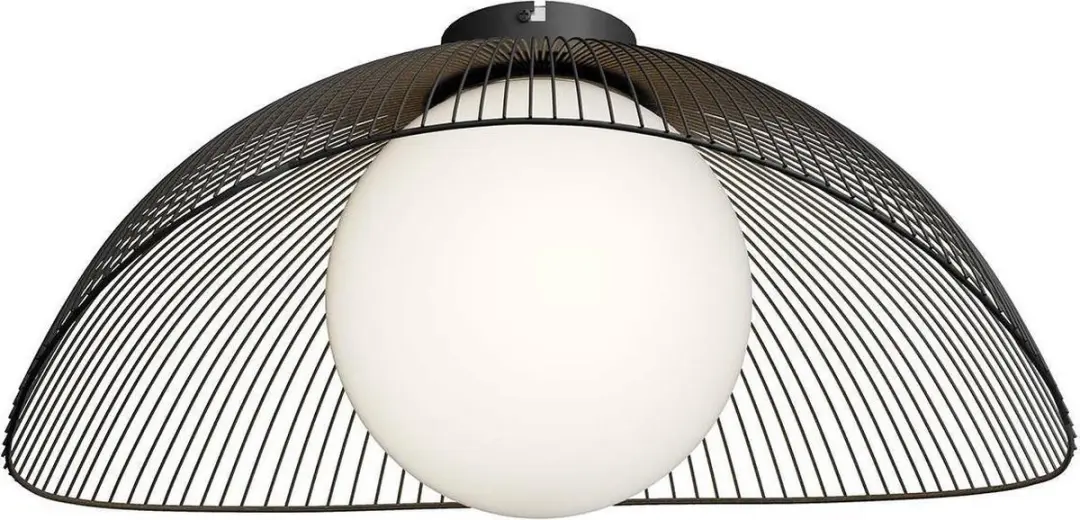 Lindby Plafondlamp 1 Licht - Zwart/Wit - afbeelding 6 van 6