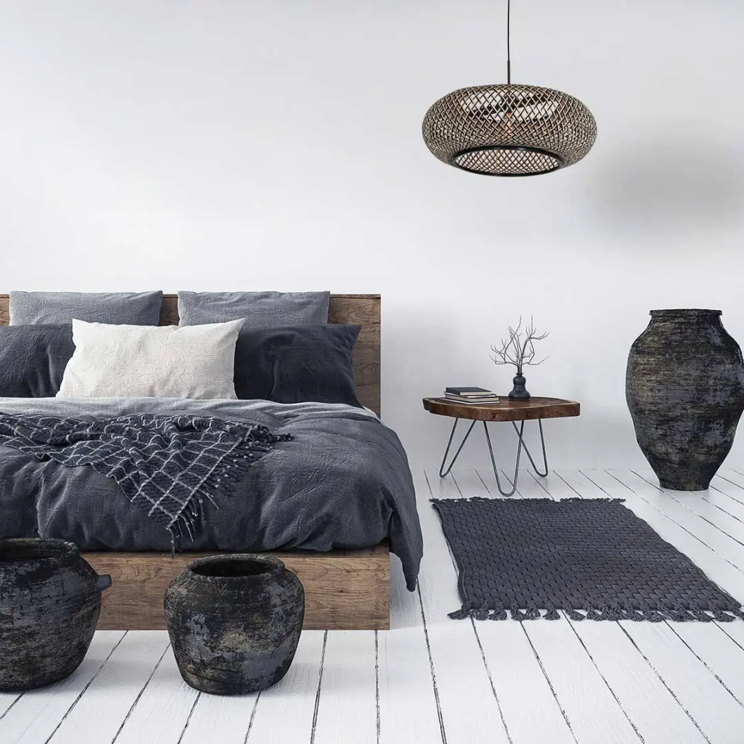 Steinhauer Maze Hanglamp - Ø60cm - Zwart
