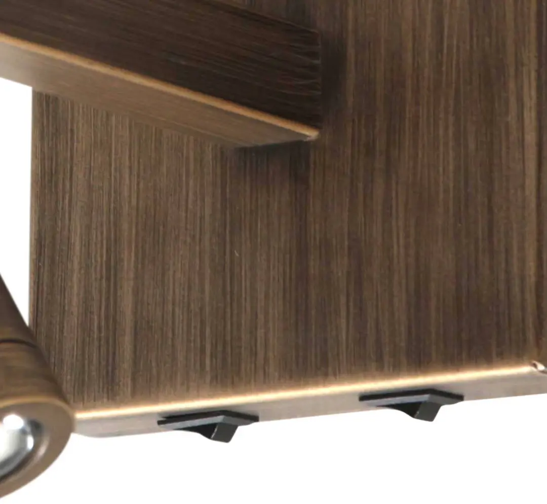 Steinhauer Wandlamp 4890BR - 2x1W Warm Wit - Bruin/Zwart