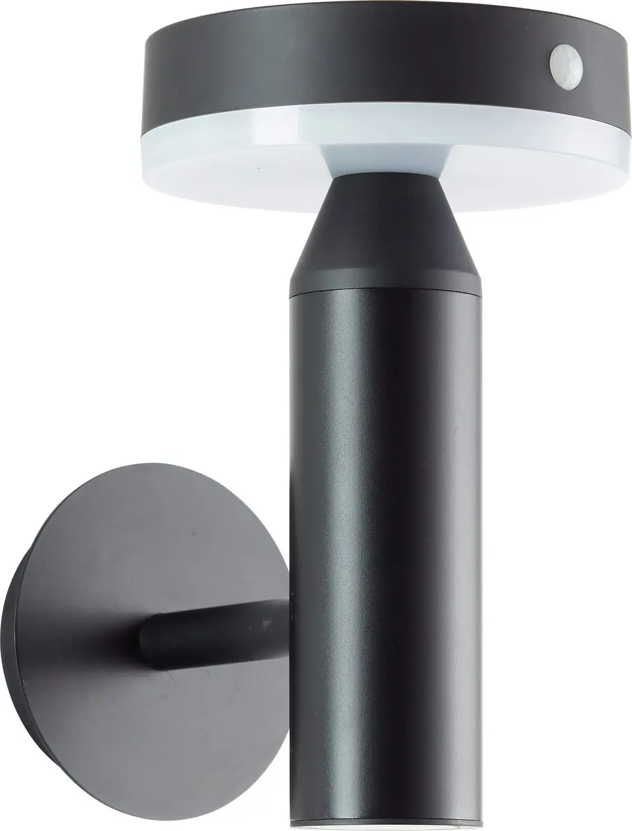 Brilliant Magua Buiten Wandlamp LED 4W Solar - 350 Lm Zwart
