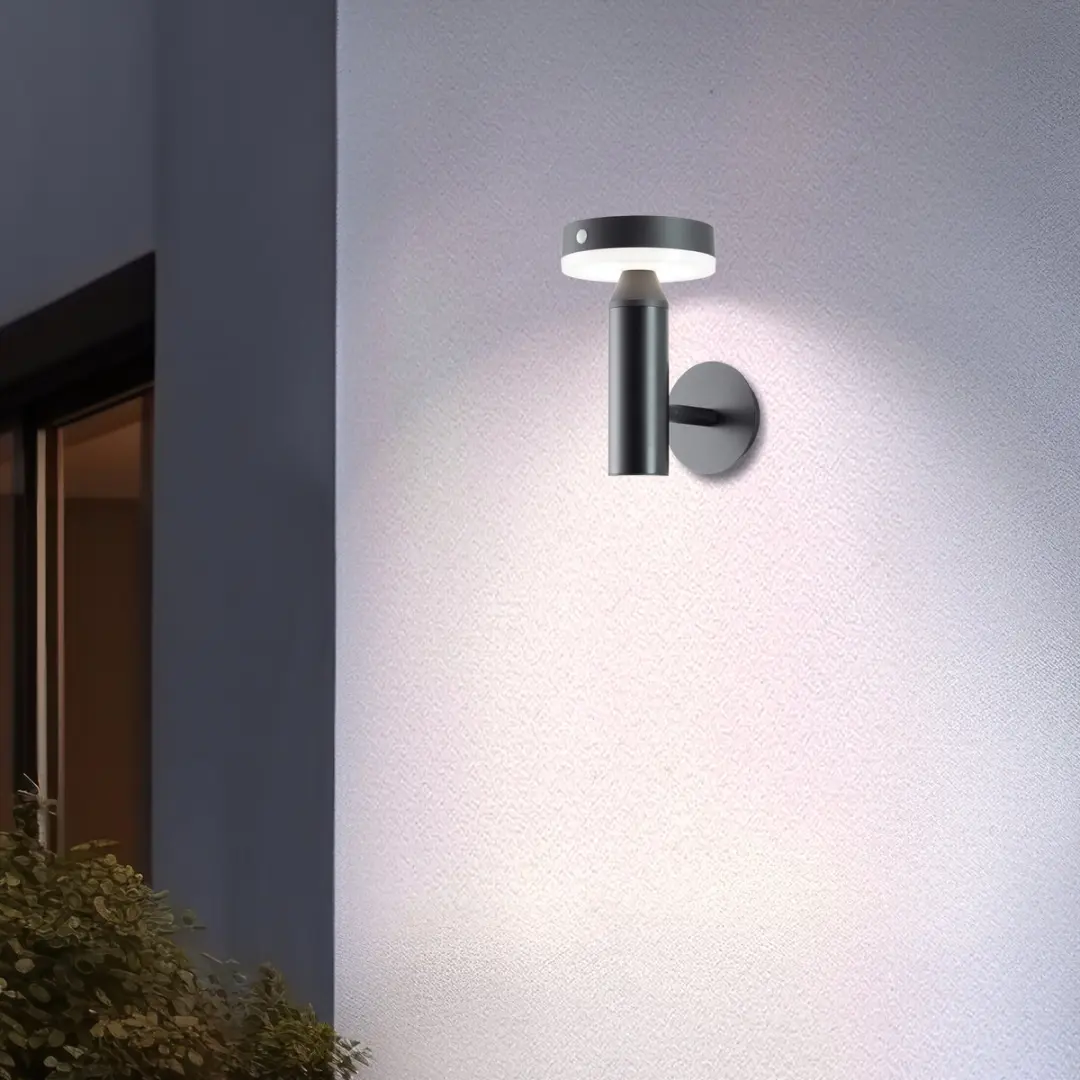 Brilliant Magua Buiten Wandlamp LED 4W Solar - 350 Lm Zwart - afbeelding 6 van 6