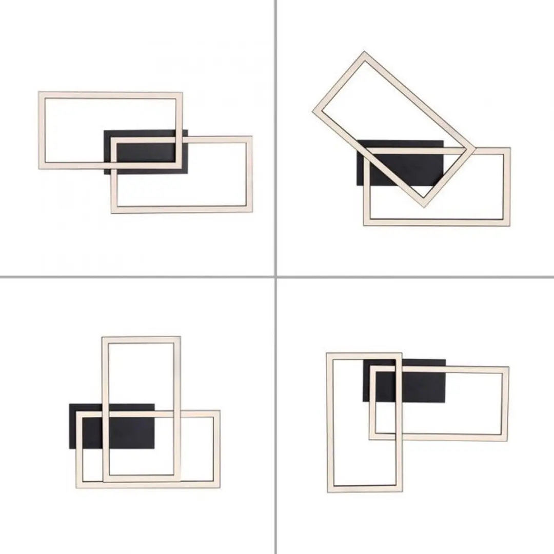 Paul Neuhaus Iven Plafondlamp 101x20cm - Zwart