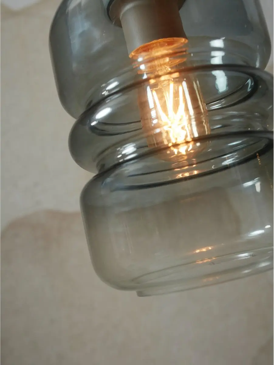 it's about RoMi Verona Hanglamp - Grijs - 15x15x30cm