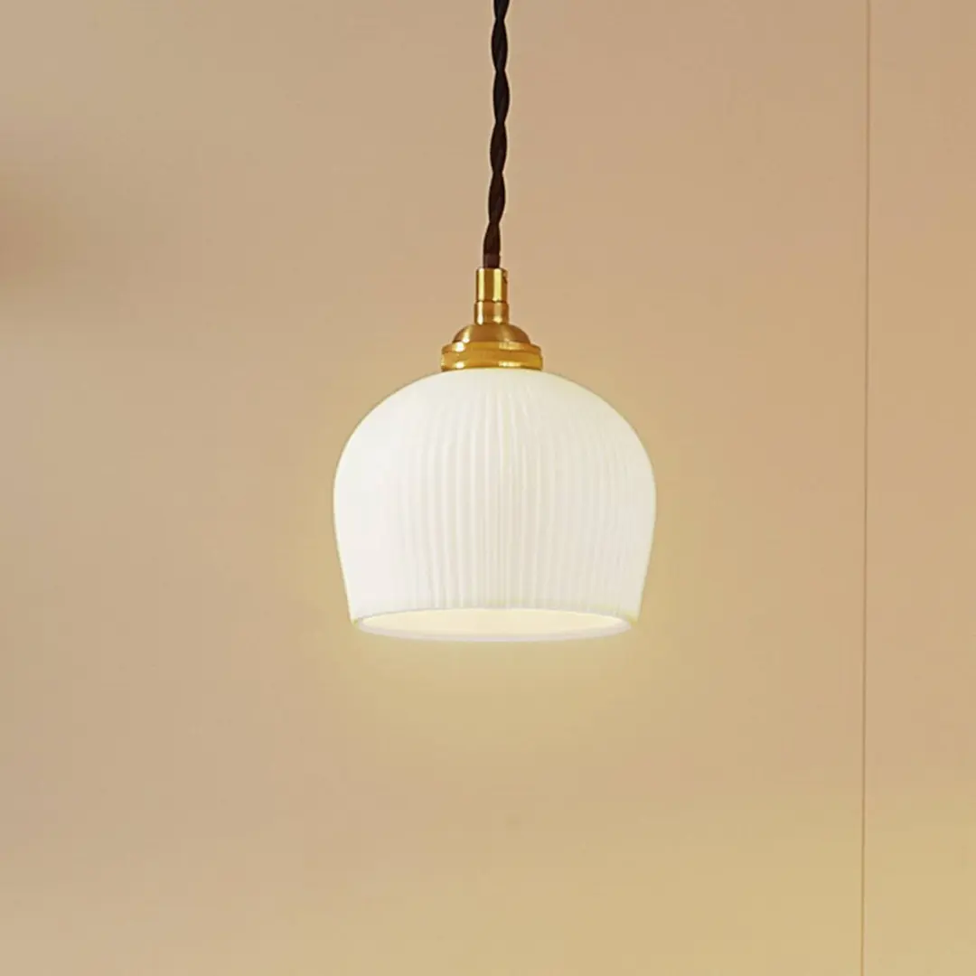 Lindby Hanglamp Keramiek 1 Licht E14 Wit