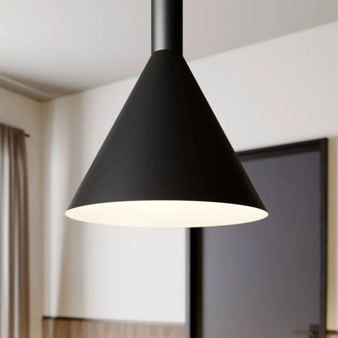 ARCCHIO Hanglamp 4-Lichts Staal - Ø19cm - E27 - Zwart/Wit - afbeelding 6 van 6
