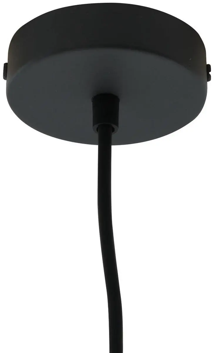 Lindby Hanglamp Buiten 1 Licht E27 - 38cm - Wit/Zwart