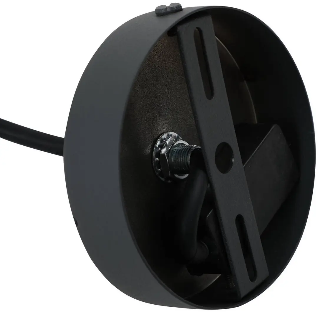 Lindby Hanglamp Buiten 1 Licht E27 - 38cm - Wit/Zwart