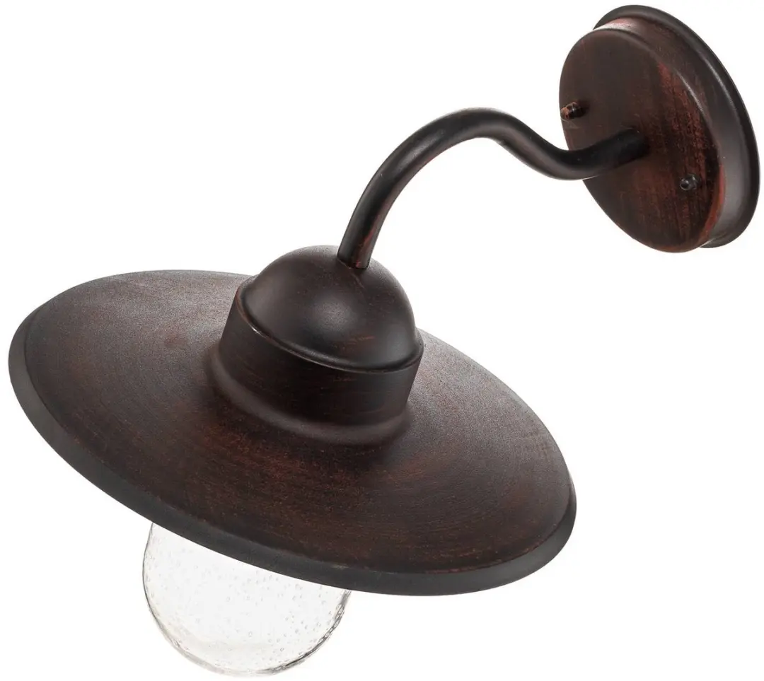 Lindby Wandlamp Buiten Metaal Glas 1 Licht - Roestbruin