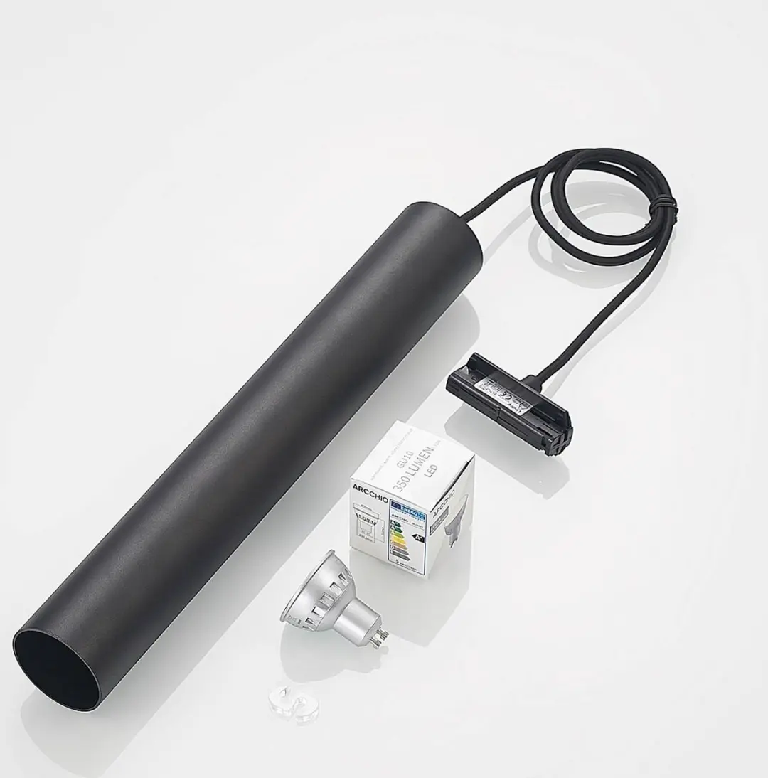Lindby 1-fase Railverlichting 1 Lichtpunt GU10 - Zwart