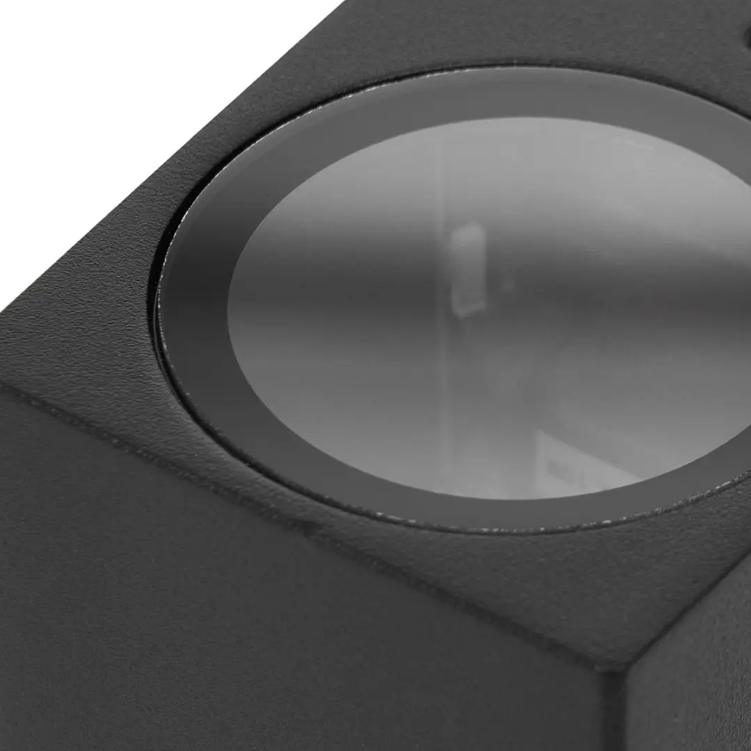 PRIOS Wandlamp Buiten 2-Lichts GU10 - Zwart