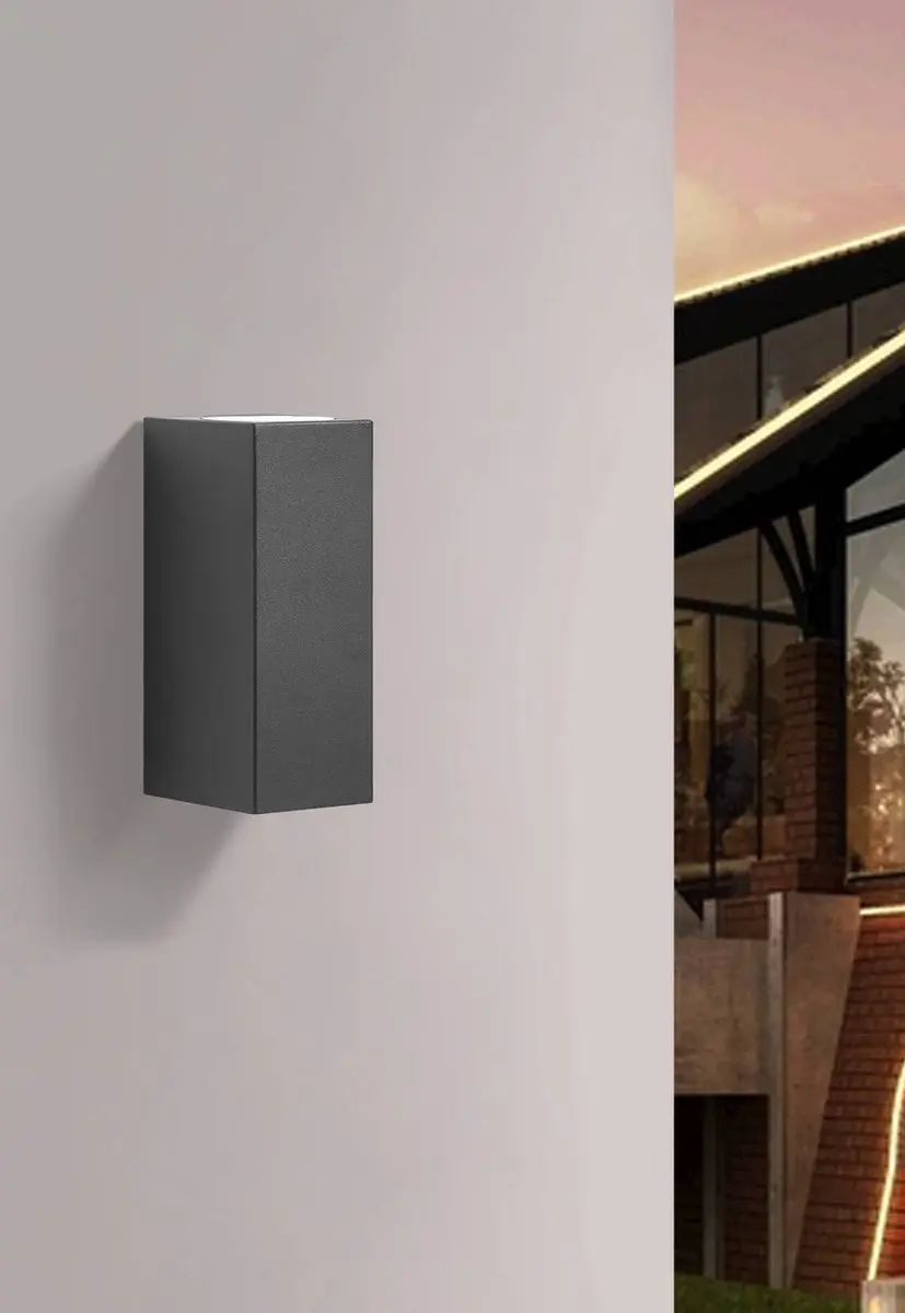PRIOS Wandlamp Buiten 2-Lichts GU10