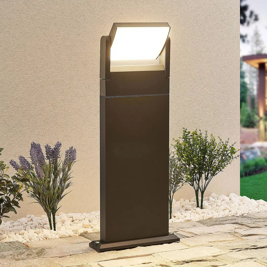 Lindby LED Buitenlamp 10.8W - 1 Licht - Donkergrijs