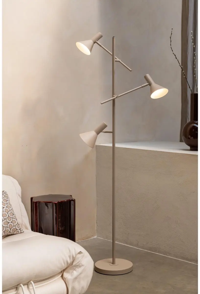 it's about RoMi Vloerlamp Izmir - Bruin - 3x60W