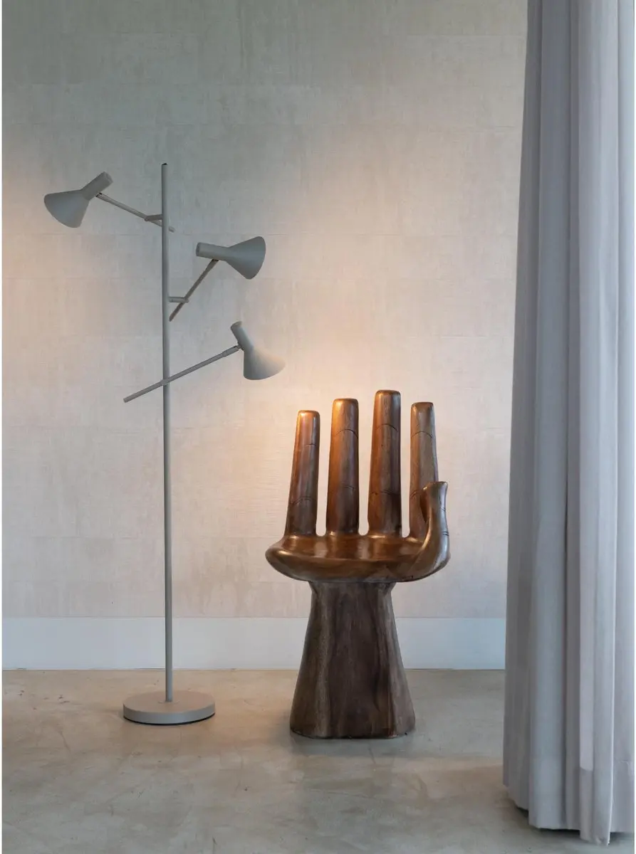 it's about RoMi Vloerlamp Izmir - Bruin - 3x60W