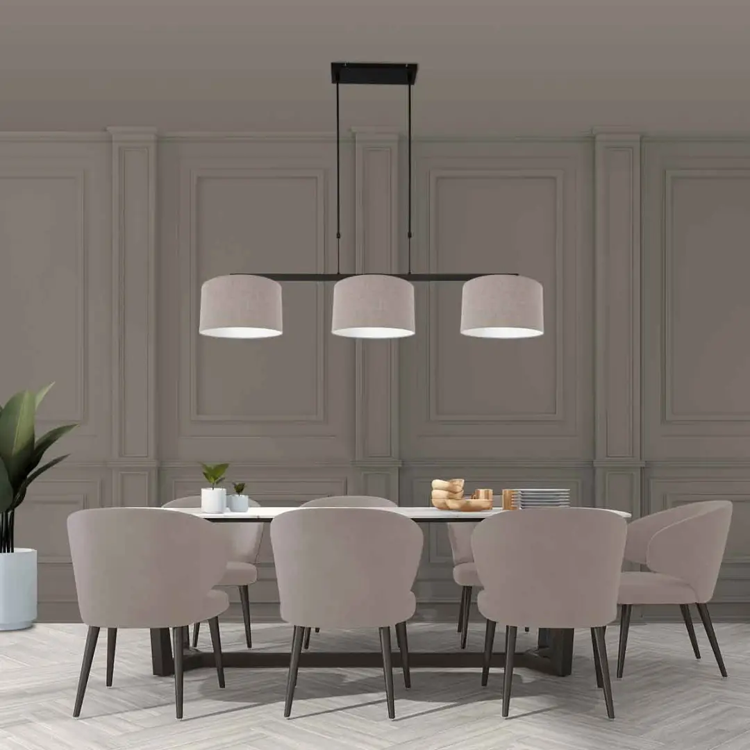 Steinhauer Hanglamp 3462ZW Landelijk Design - 3 Lichtpunten - Grijs