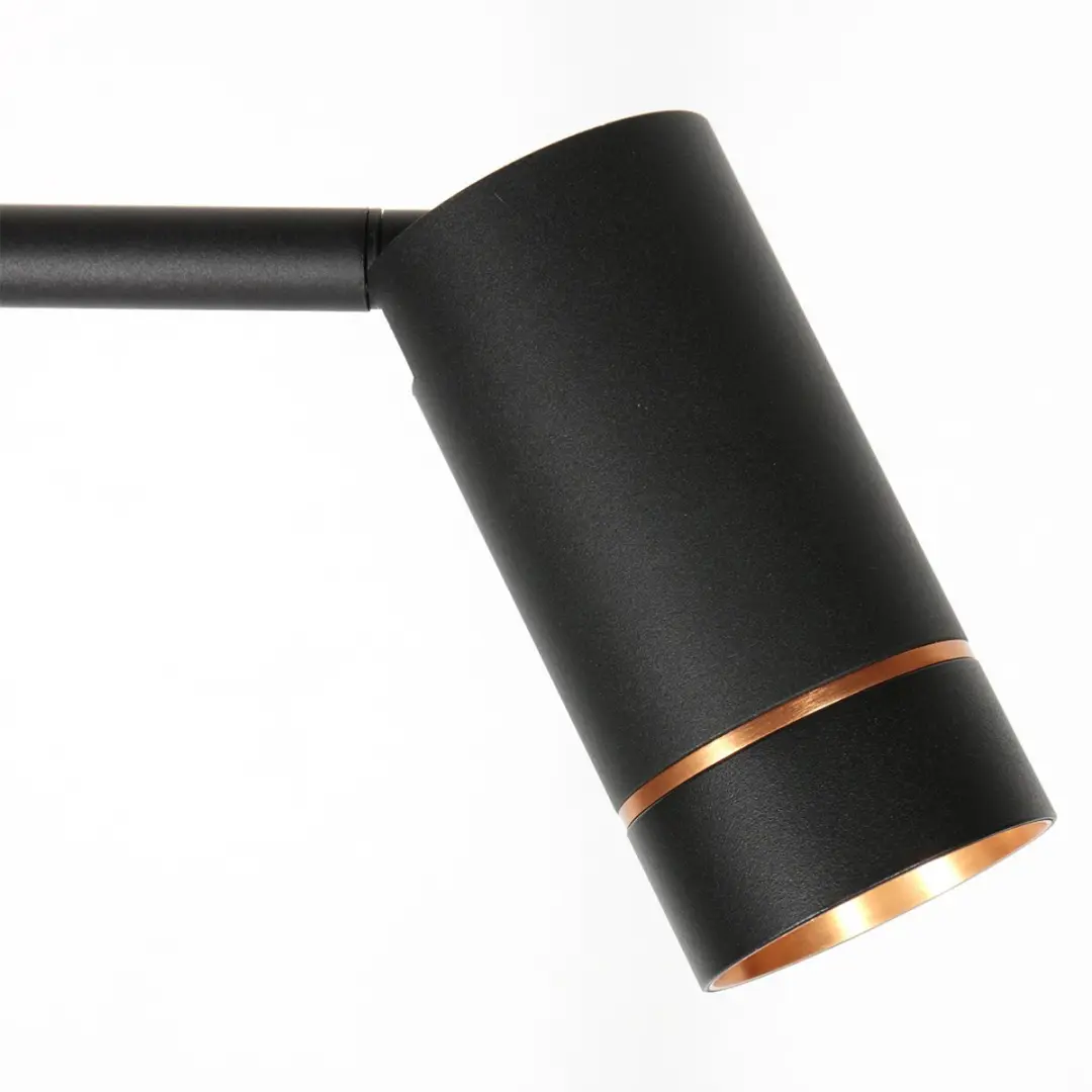 Steinhauer DownLume 4333ZW Vloerlamp - Zwart - 130cm