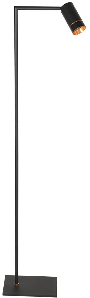 Steinhauer DownLume 4333ZW Vloerlamp - Zwart - 130cm
